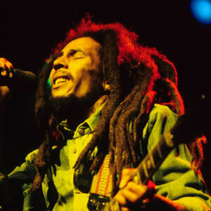 A picture of regggae singer Bob Marley