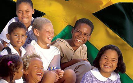 Image show Jamaicans children of diverse backgrounds